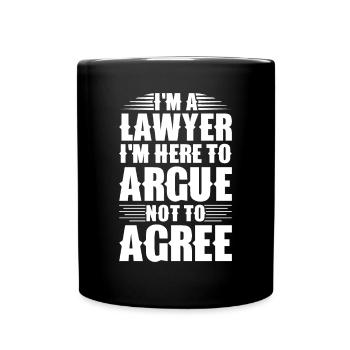 Lawyer Lawyer Court Public Prosecutor - Full Colour Mug - black - Front