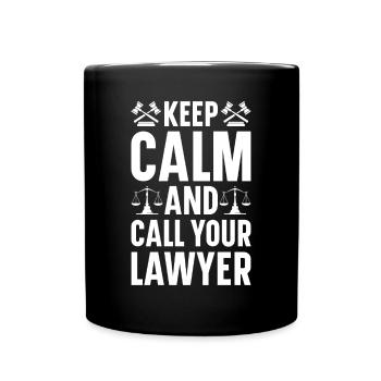 Lawyer Lawyer Court Public Prosecutor - Full Colour Mug - black - Front
