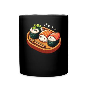 Sushi - Tasse einfarbig - Schwarz - Vorne