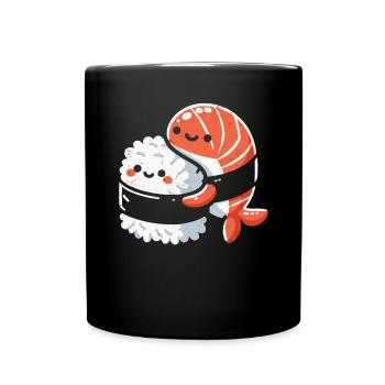 Sushi - Tasse einfarbig - Schwarz - Vorne