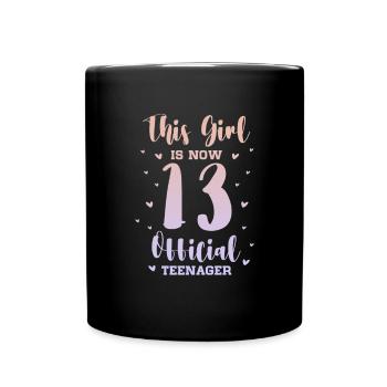 Teenager Teenie Teen Teens Teeny Geschenk - Tasse einfarbig - Schwarz - Vorne