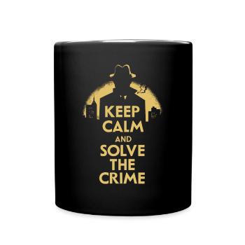 Murder Mystery Dinner Outfit Film Noir - Keep Calm - Tasse einfarbig - Schwarz - Vorne