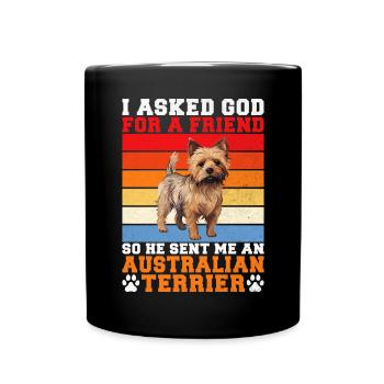 Australian Terrier Gifts - Full Colour Mug - black - Front