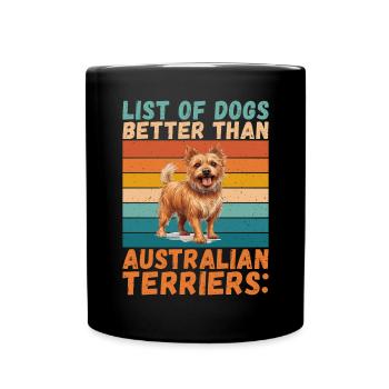 Australian Terrier Gifts - Full Colour Mug - black - Front