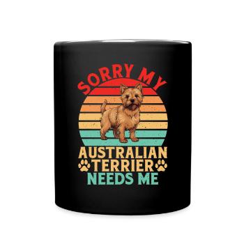 Australian Terrier Gifts - Full Colour Mug - black - Front