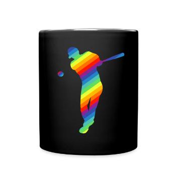 Baseball - Tasse einfarbig - Schwarz - Vorne