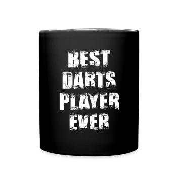 Best darts player of all time - Full Colour Mug - black - Front