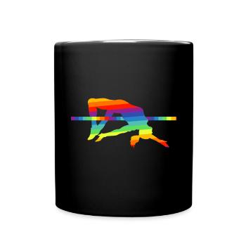 High Jump Pole Vault Athletics - Full Colour Mug - black - Front