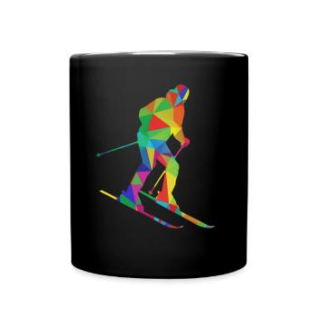 Ski - Full Colour Mug - black - Front