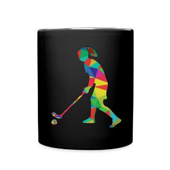 Hockey féminin - Mug uni - noir - Devant