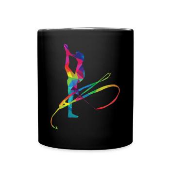 RSG Rhythmische Sportgymnastik - Tasse einfarbig - Schwarz - Vorne