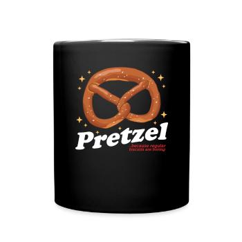 Bretzel Bretzels Cadeau d’amoureux des bretzels - Mug uni - noir - Devant