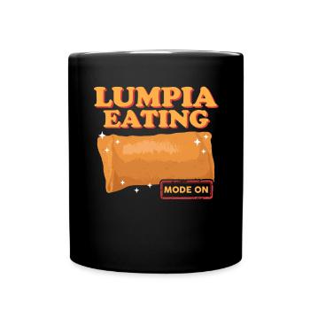 Lumpia Loempia Rouleau de printemps cadeau - Mug uni - noir - Devant