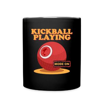 Kickball Kickballer Kickball Player Cadeaux - Mug uni - noir - Devant