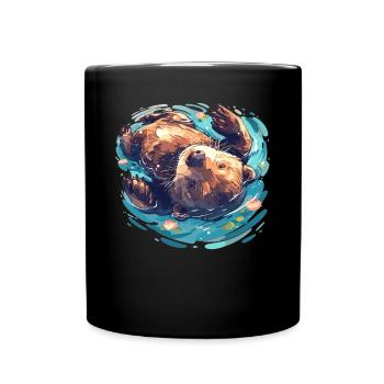 Beaver Biber - Mug uni - noir - Devant