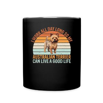 Australian Terrier Gifts - Full Colour Mug - black - Front