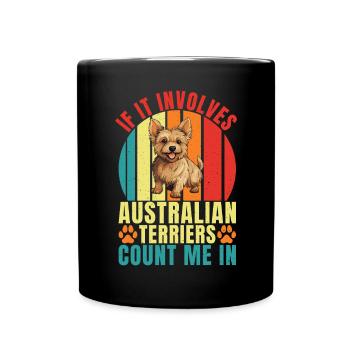 Cadeaux pour terrier australien - Mug uni - noir - Devant
