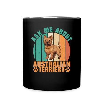 Cadeaux pour terrier australien - Mug uni - noir - Devant