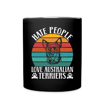 Cadeaux pour terrier australien - Mug uni - noir - Devant