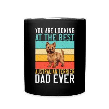 Australian Terrier Gifts - Tasse einfarbig - Schwarz - Vorne