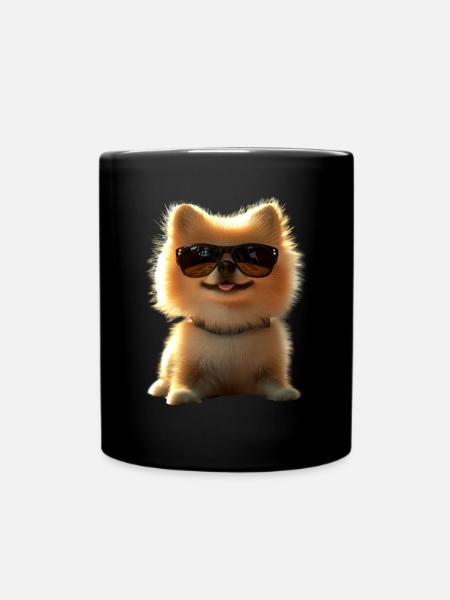 Poméranien Poméranien Poméranien Spitz allemand doux - Mug uni - noir