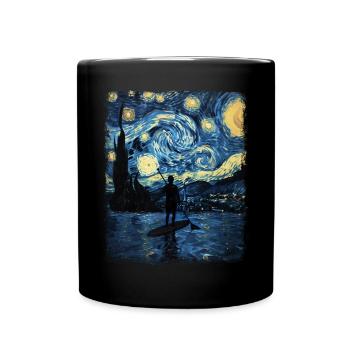 Stand Up Paddling SUP Paddle Board Starry Night Ma - Mug uni - noir - Devant