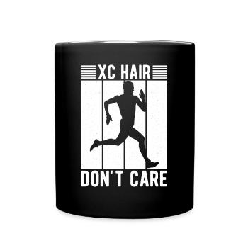 Cross Country Runner Design - XC Coach - Running - Full Colour Mug - black - Front