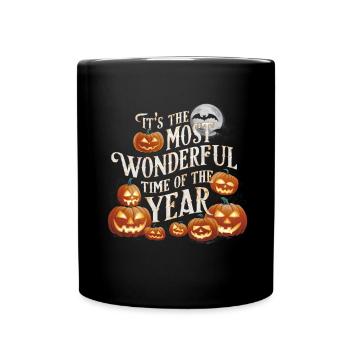 Halloween Costume Zombie Pumpkin Blood Spirit Party - Full Colour Mug - black - Front