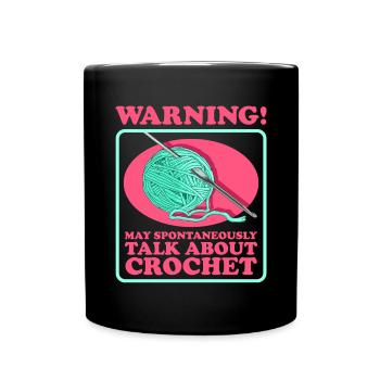 crochet crochet crochet crochet cadeau - Mug uni - noir - Devant