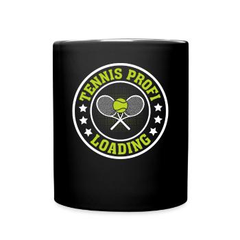 Tennis profi loading - Tennis Profi Tennis Player - Full Colour Mug - black - Front