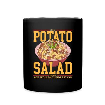Salade de pommes de terre Cadeau de salade de pommes de terre - Mug uni - noir - Devant