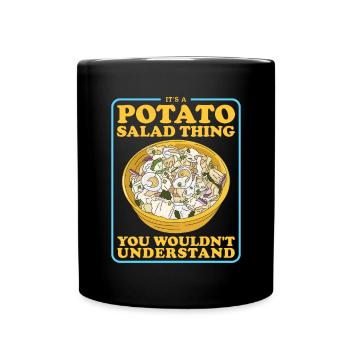 Salade de pommes de terre Härdöpfelsalat Cadeau - Mug uni - noir - Devant