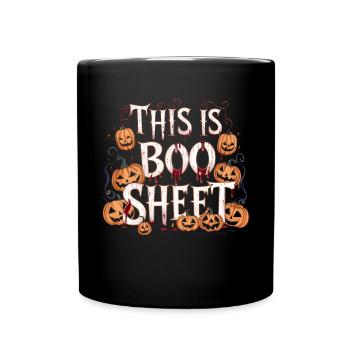 Halloween Costume Zombie Pumpkin Blood Spirit Party - Full Colour Mug - black - Front