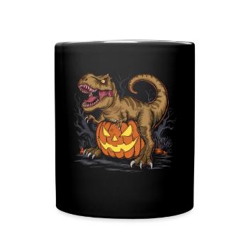 Halloween Costume Zombie Pumpkin Blood Spirit Party - Full Colour Mug - black - Front