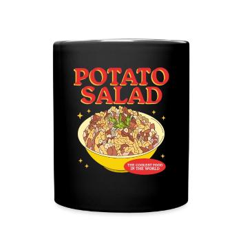 Kartoffelsalat Erdäpfelsalat Geschenke - Tasse einfarbig - Schwarz - Vorne