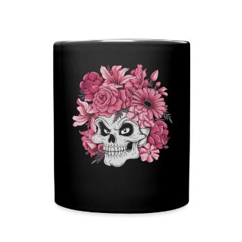 Halloween Costume Zombie Pumpkin Blood Spirit Party - Full Colour Mug - black - Front