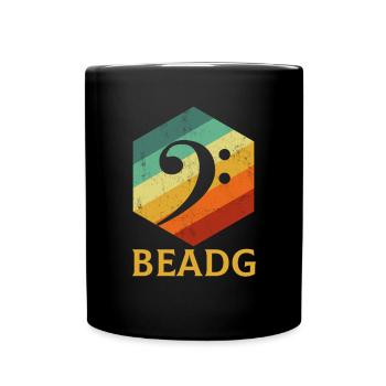 BEADG Bass Clef - Tasse einfarbig - Schwarz - Vorne