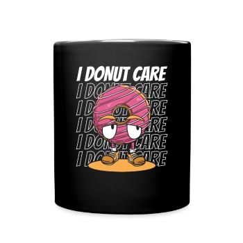 I Donut Pflege Donut Glasur Maker Liebhaber Donut - Tasse einfarbig - Schwarz - Vorne