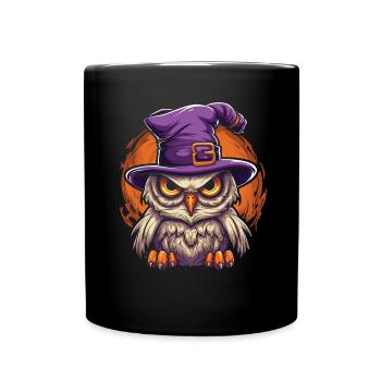Costume de sorcière d’Halloween Balai de sorcière - Mug uni - noir - Devant
