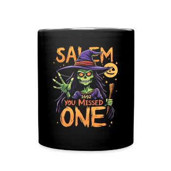 Costume de sorcière d’Halloween Balai de sorcière - Mug uni - noir - Devant