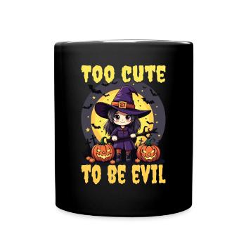 Costume de sorcière d’Halloween Balai de sorcière - Mug uni - noir - Devant