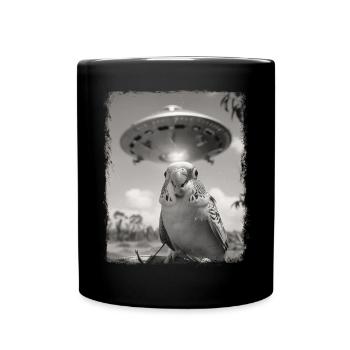 Perruche Budgie OVNI Alien Alien - Mug uni - noir - Devant