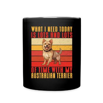 Australian Terrier Gifts - Full Colour Mug - black - Front