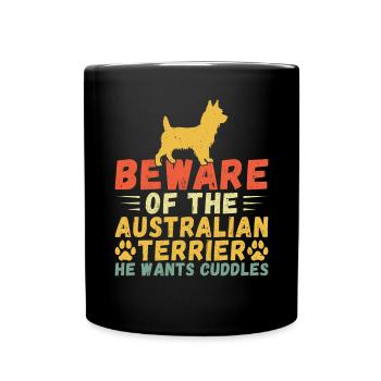 Australian Terrier Gifts - Tasse einfarbig - Schwarz - Vorne