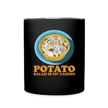 Salade de pommes de terre Cadeau de salade de pommes de terre - Mug uni - noir - Devant