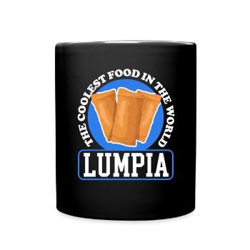 Lumpia Spring Rolls Loempia Gift - Full Colour Mug - black - Front