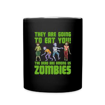 Zombie Zombie Chasseur de Zombie Apocalypse Cadeau - Mug uni - noir - Devant