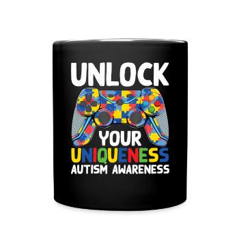 Journée de sensibilisation à l’autisme Cadeau autiste - Mug uni - noir - Devant