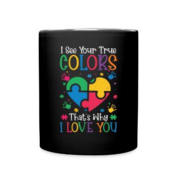 Autism - Full Colour Mug - black - Front