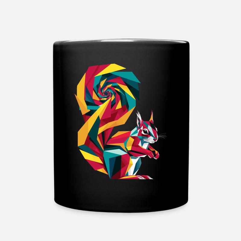 Graphique géométrique coloré d’animal de la ferme - Mug uni - noir